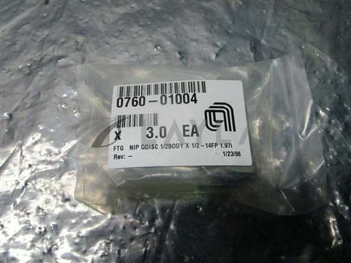 1000000013_174823691710 3 AMAT 0760-01004 FTG NIP QDISC 1/2Body X 1/2 ...