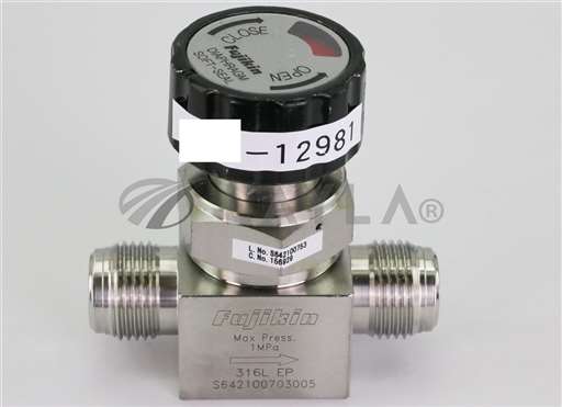 156929/--/FUJIKIN DIAPHRAGM VALVE SOFT-SEAL, 316L EP, MAX 1 MPA 156929/--/_01