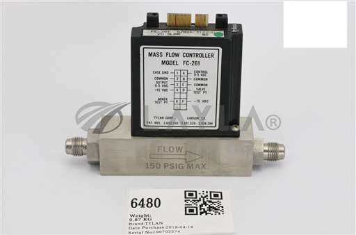 FC-261/--/TYLAN MFC,MASS FLOW CONTROLLER,N2, 20 SLPM FC-261/--/_01