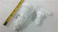 Furon Saint Gobain 9280193 Teflon Check Valve / Quick Connectors M/F w/ Fittings